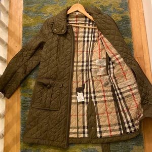 Burberry Brit coat oerfect condition, tags included/unattached, was $750, pd 600